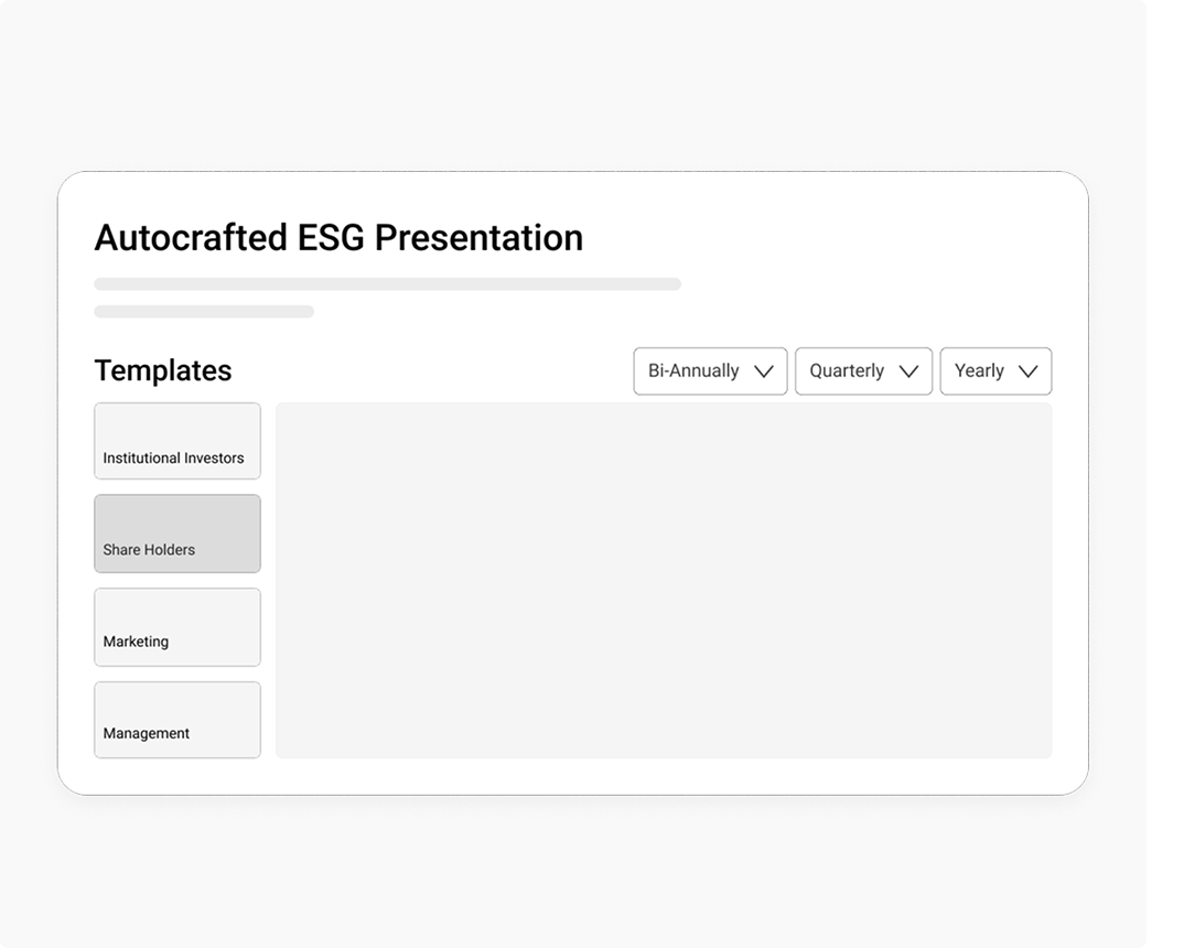 AI-Powered ESG Presentation Generator interface