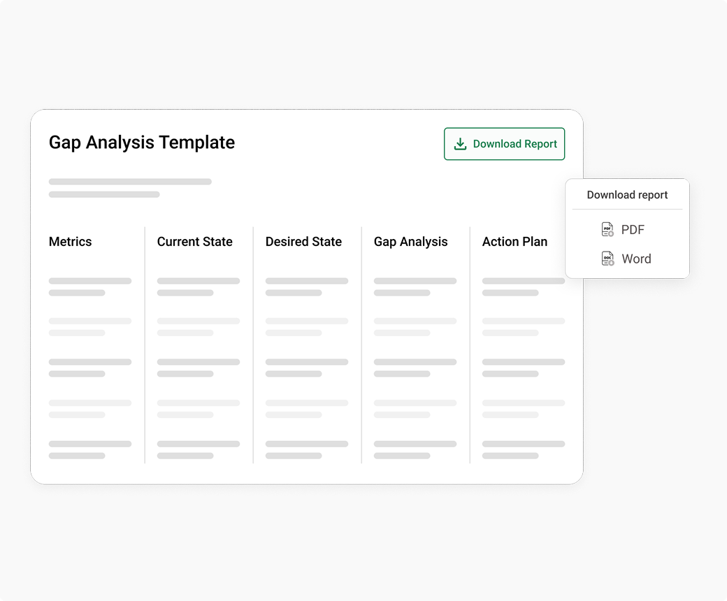 One-Click BRSR Gap Assessment interface
